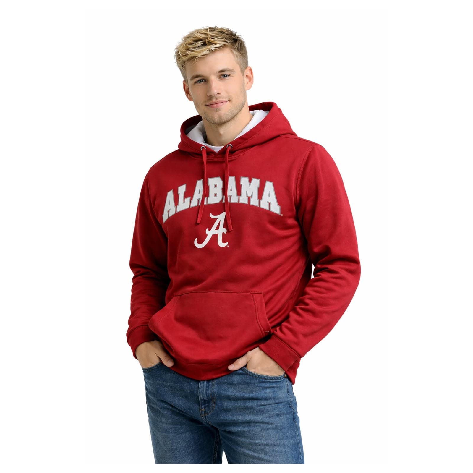 Colosseum Men's Alabama Crimson Tide Performance Polyester Hoodie Red Large