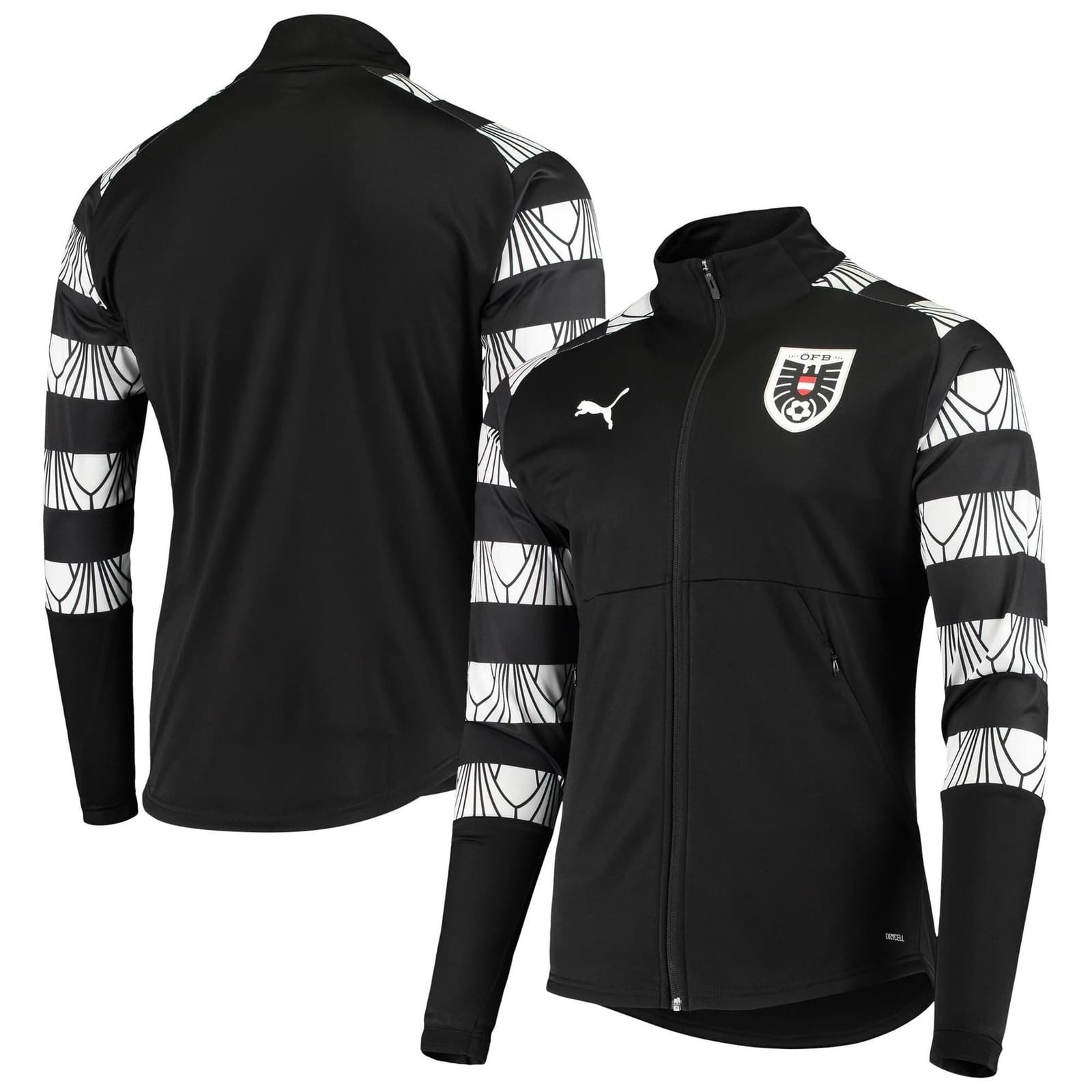 Puma Men's Austria National Team Stadium Drycell Training Track Jacket Black 2XL