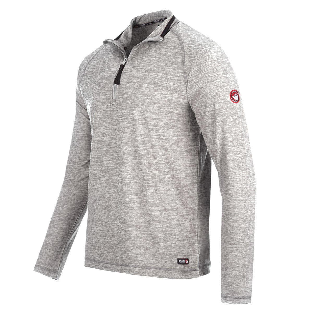 Canada Weather Gear Quarter Zip Pullover Top Artic Wolf Grey Large $72 Value