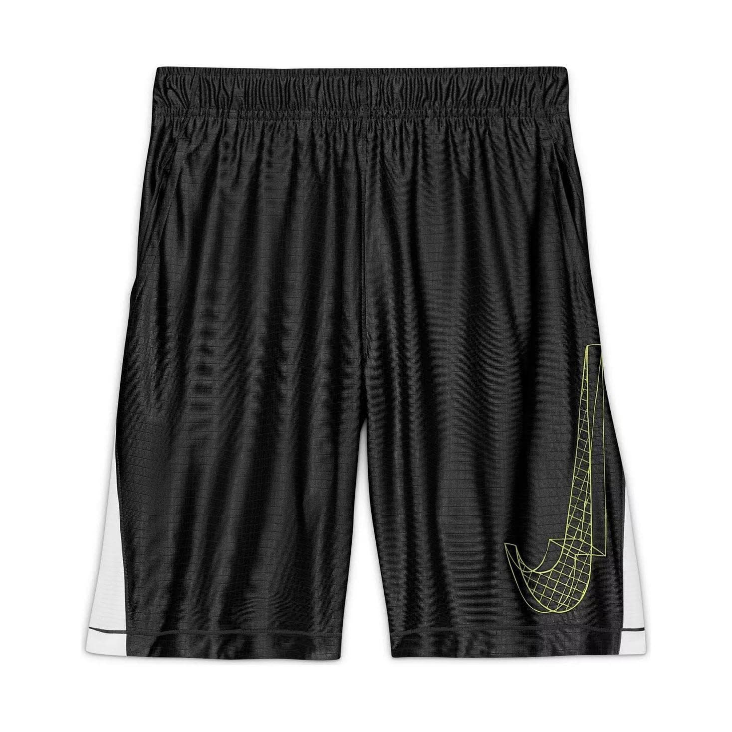 Nike Boy's Dri-Fit Graphic Athletic Training Shorts Black Large Medium