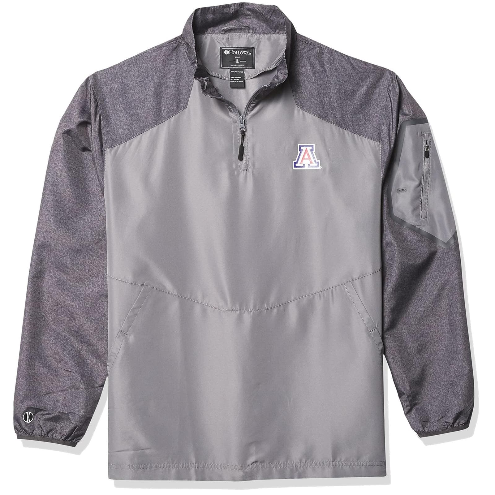 Holloway Arizona Wildcats Performance Hybrid Pullover Aero Tec Jacket Large