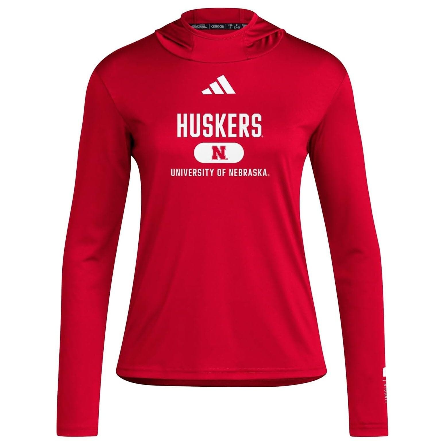 Adidas Women's Nebraska Cornhuskers Aeroready Designed for Training Hoodie LT