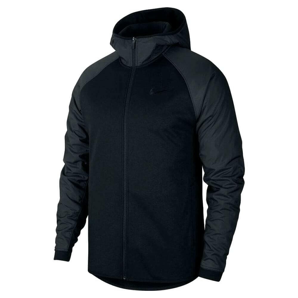 Nike Men's Therma Winterized Full Zip Hoodie Jacket Black Medium $110 Value