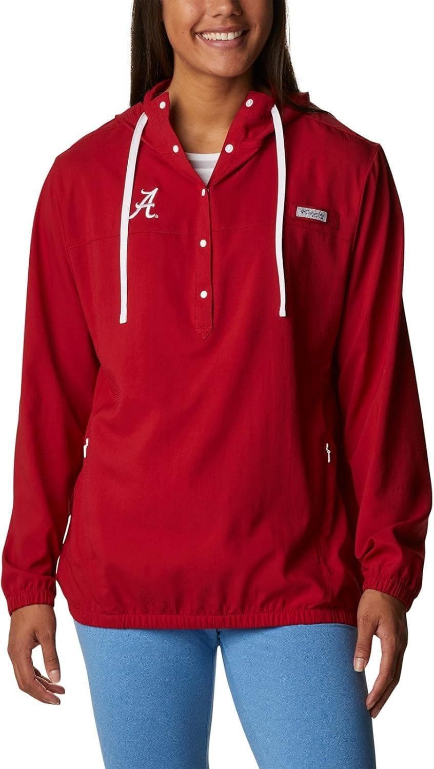 Columbia Women's Alabama Crimson Tide Tamiami Omni-Wick Hoodie Jacket Red Small