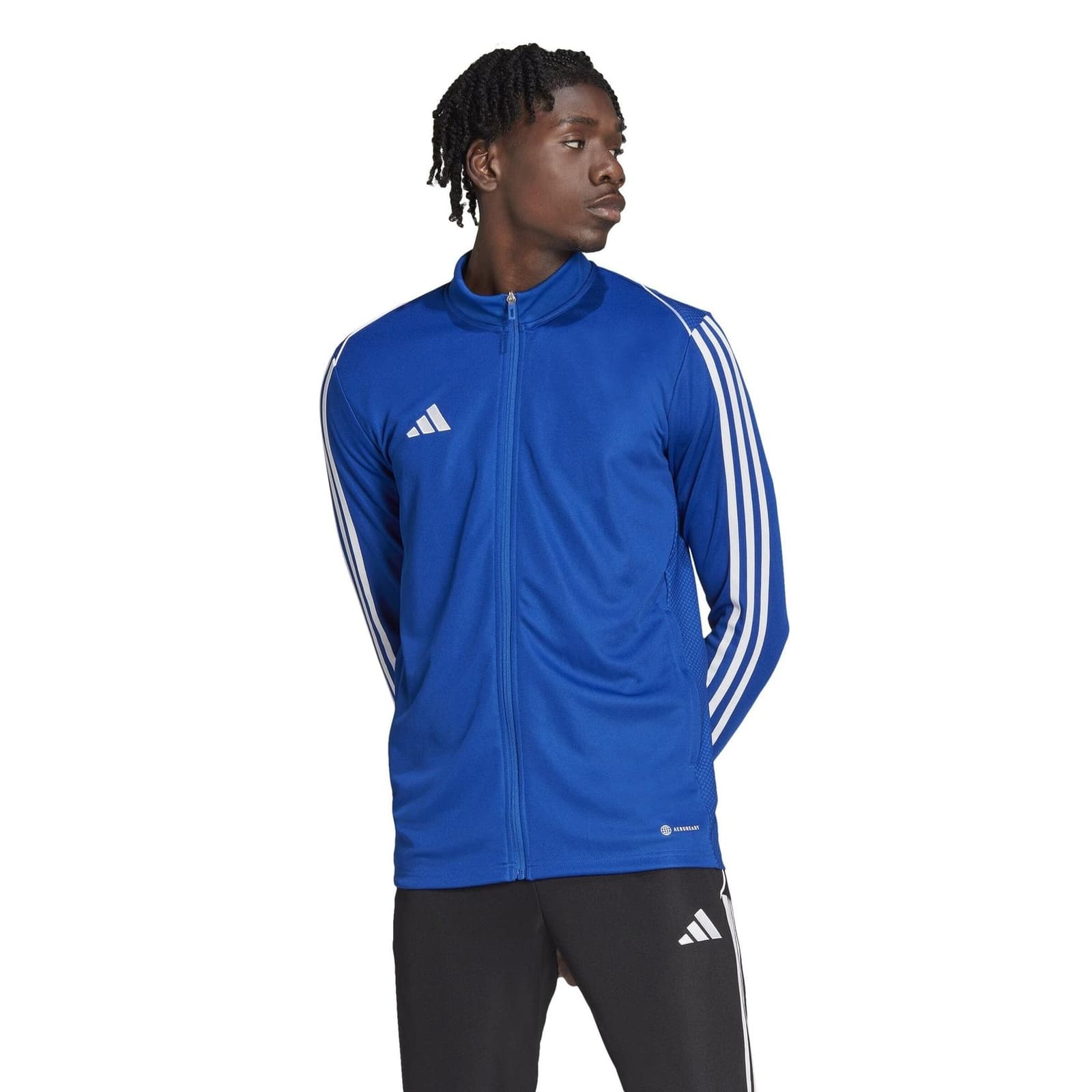 Adidas Men's Tiro Aeroready Full-Zip Training Jacket Royal Blue XX-Large Tall