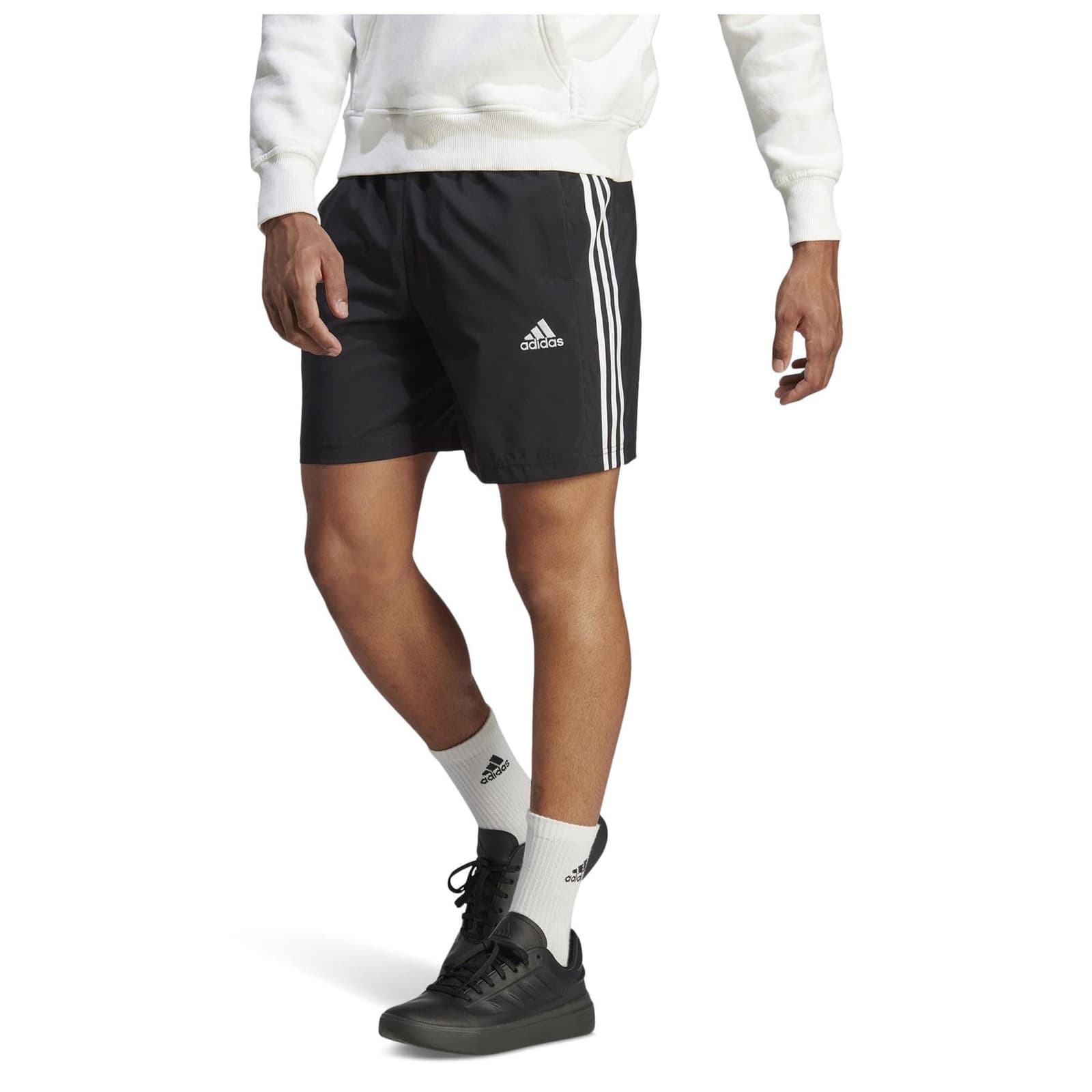 Adidas Men's Essentials Chelsea Aeroready 3 Stripes Training Shorts Black 3XL