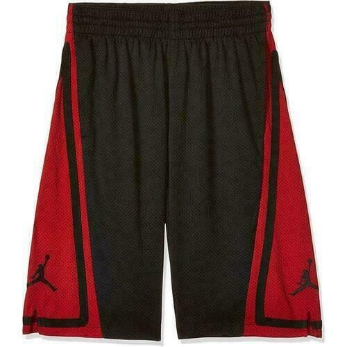 Nike Jordan Youth (Big Boy's) Loose Fit Mesh Franchise Shorts Black/Red X-Large
