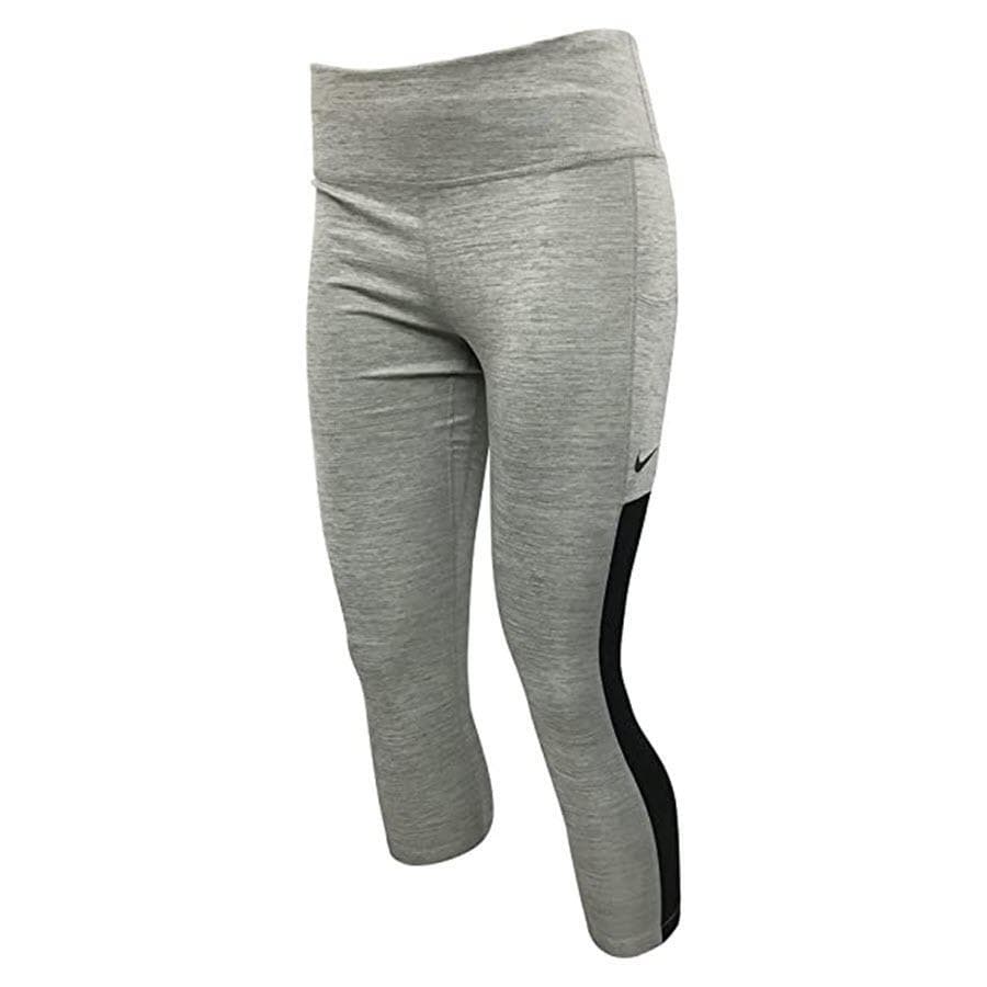 Nike Womens Mid-Rise Dri-Fit Performance Training Leggings Small Gray