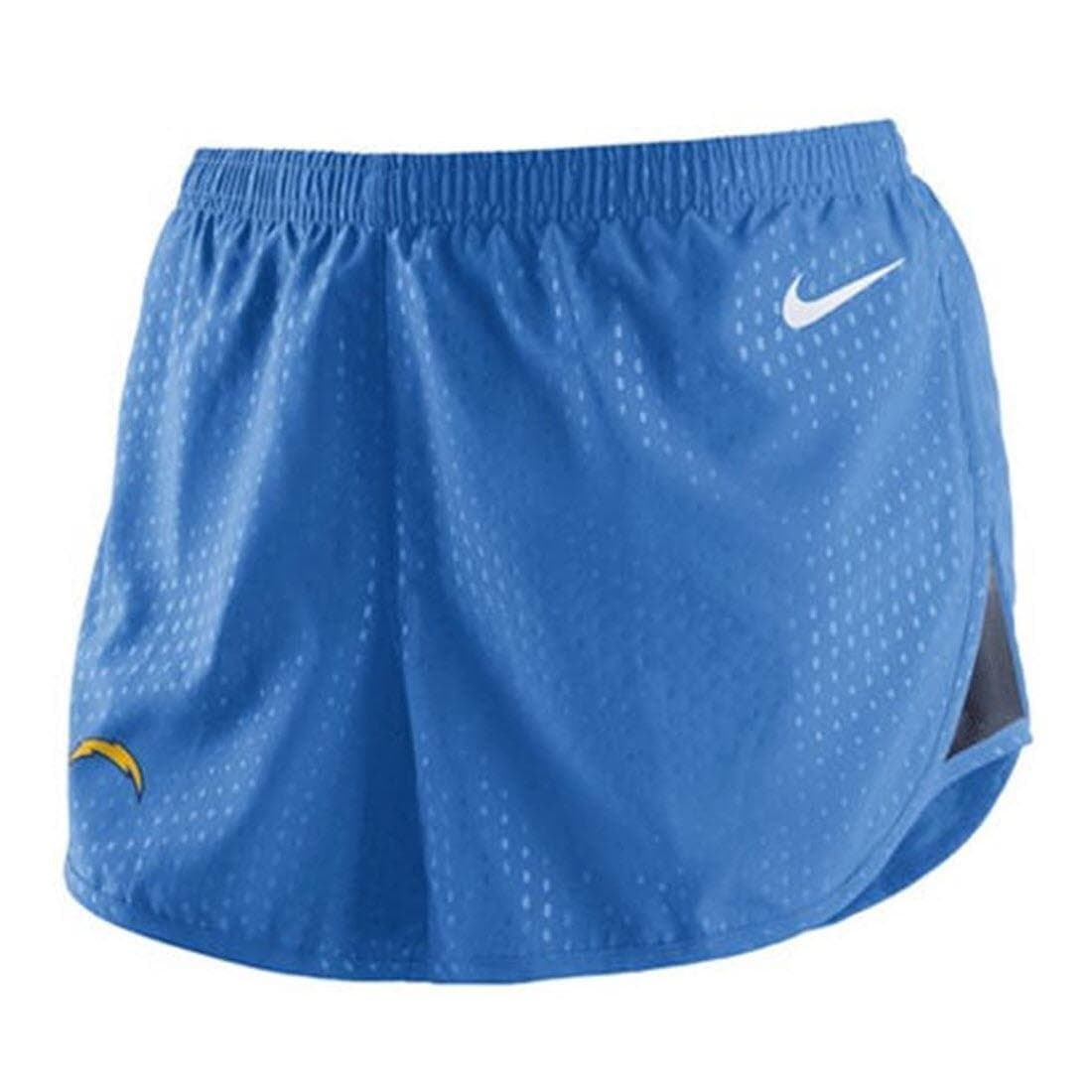 Nike Women's Los Angeles Chargers Dri-Fit Mod Tempo Shorts Powder Blue X-Large