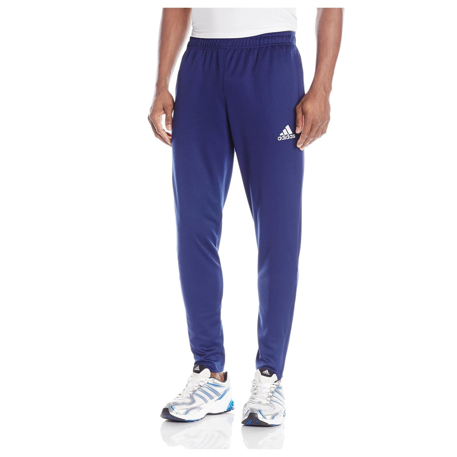 adidas Men's Core Woven Polyester Blend Track Pants Blue X-Large $65 Value