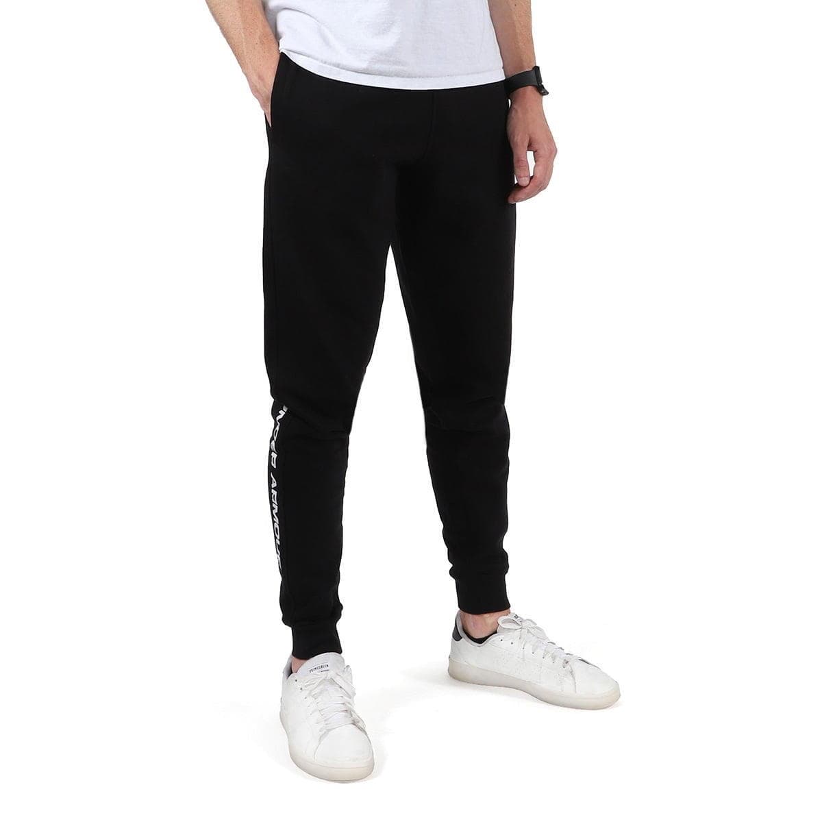 Under Armour Men's UA Rival Fleece Graphic Joggers Pants Black X-Large 2XL