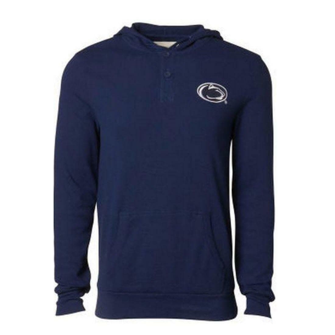 Colony Men's Penn State Nittany Lions Hooded Waffle Henley Shirt Medium $52 Valu
