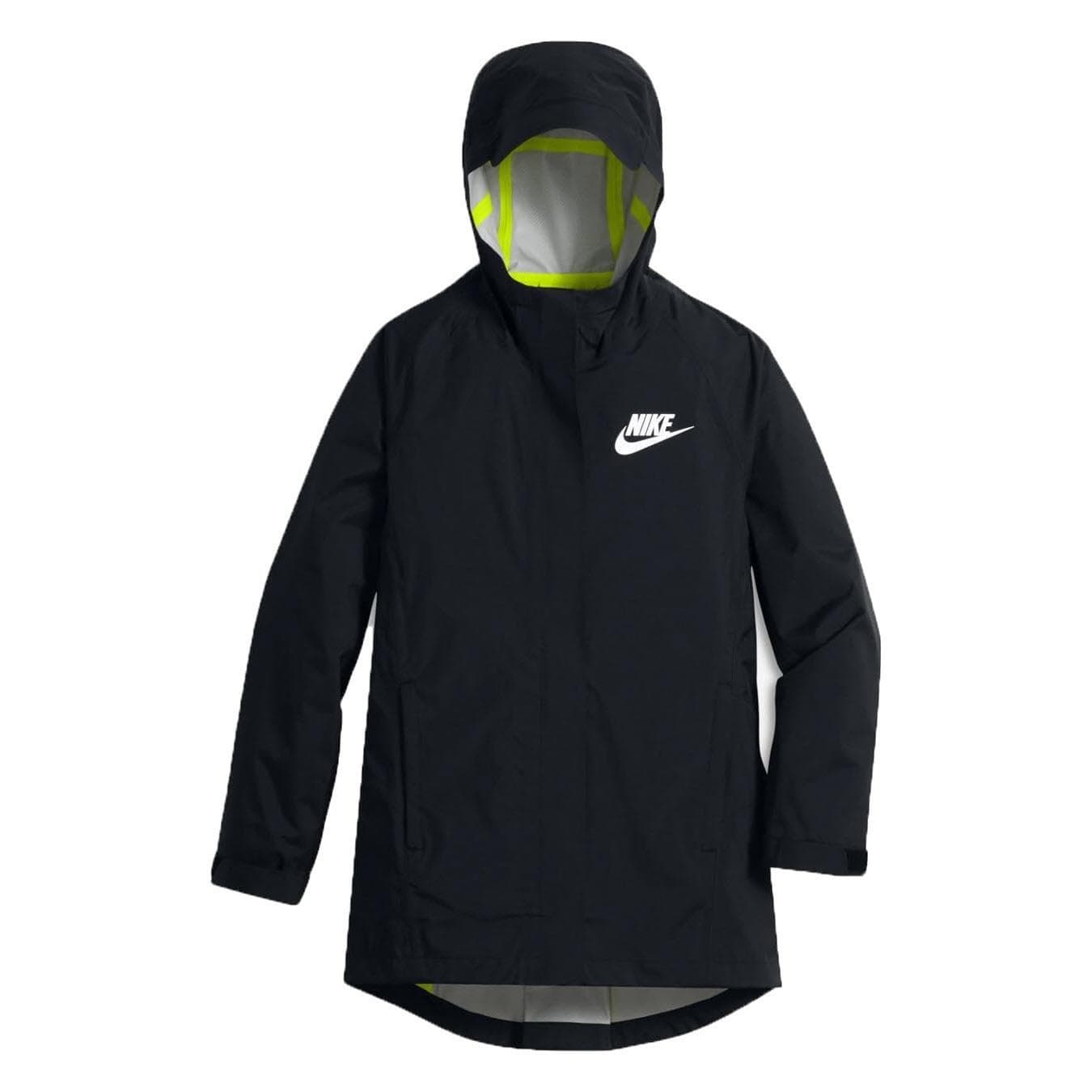 Nike Sportswear Girl's Full-Zip Rain and Wind Jacket Black X-Large $135 Value