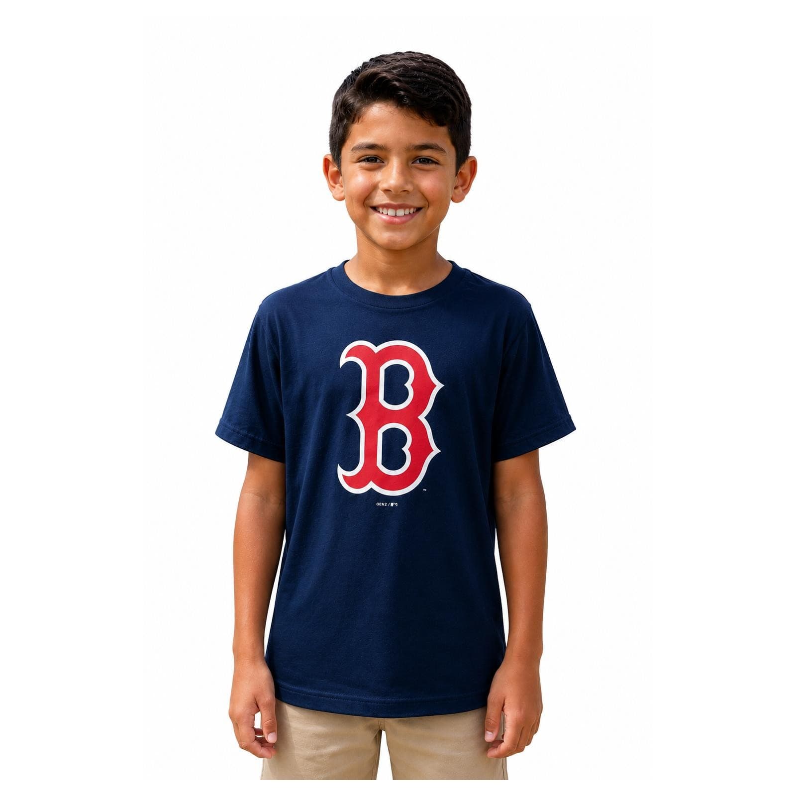 Outerstuff Boston Red Sox Youth Boys Primary Logo Cotton T-Shirt XL Blue