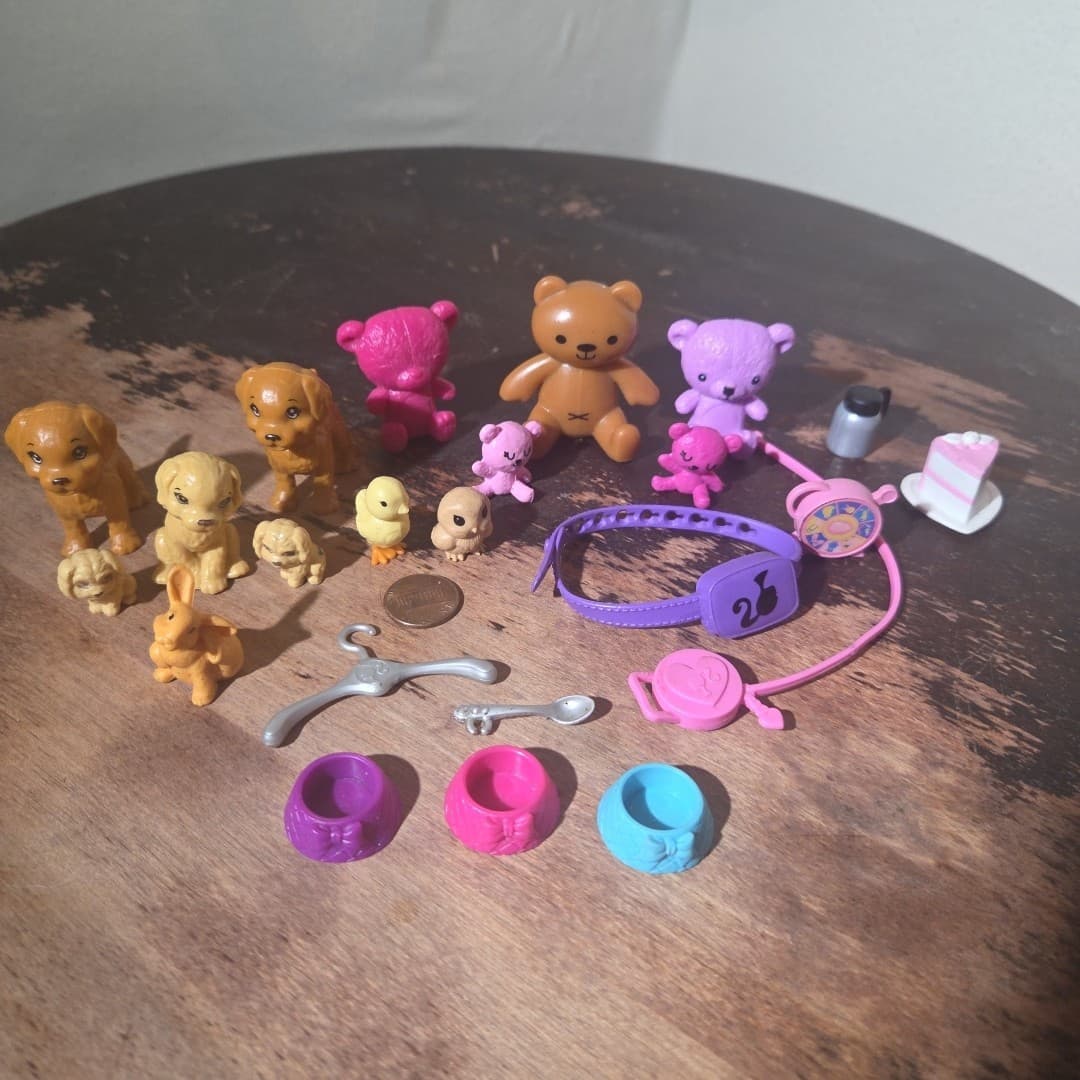 Barbie Doll Assorted Lot Of 23 Accessories, Animals, Ect