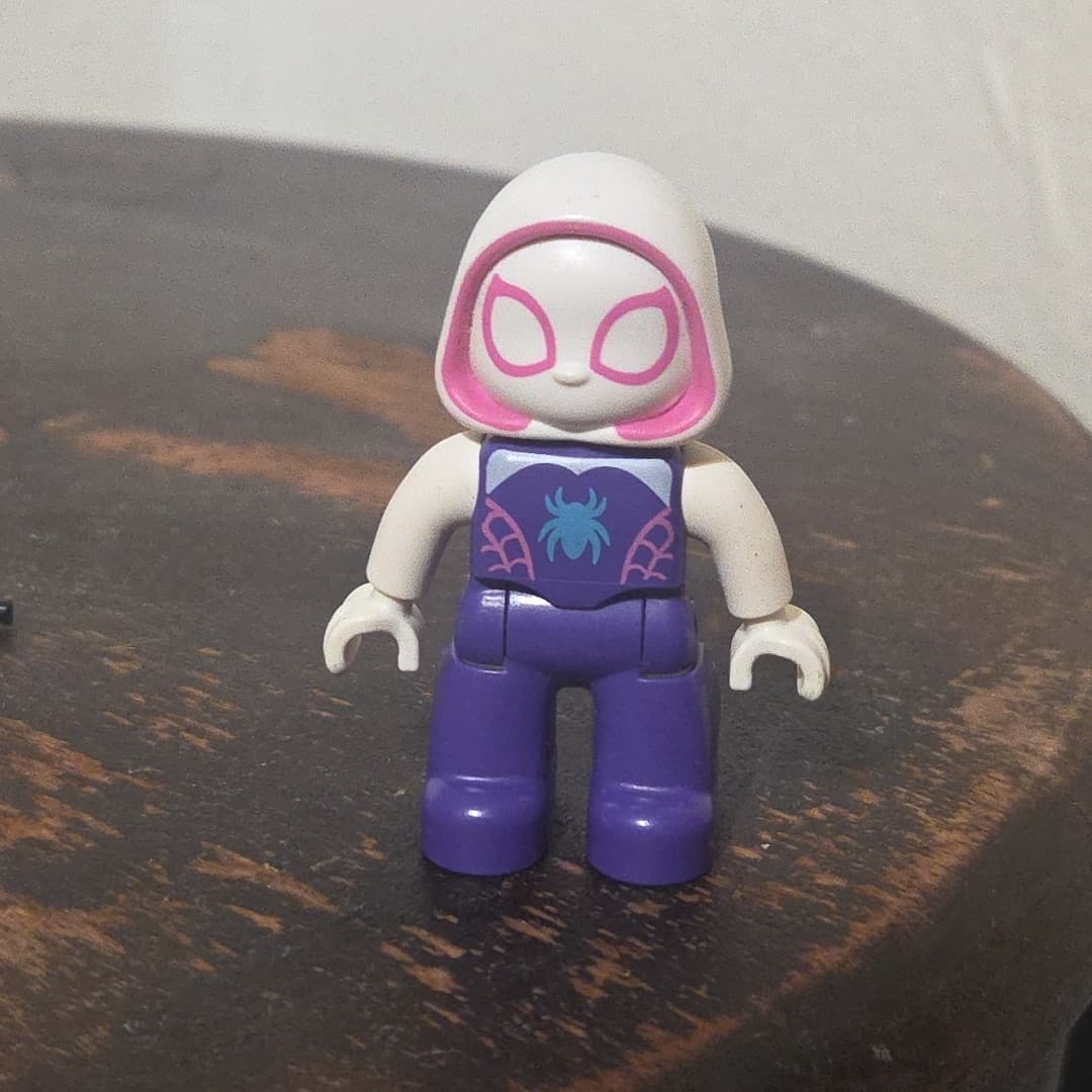 Lego Duplo Mini Figure Ghost Spider Gwen Purple White