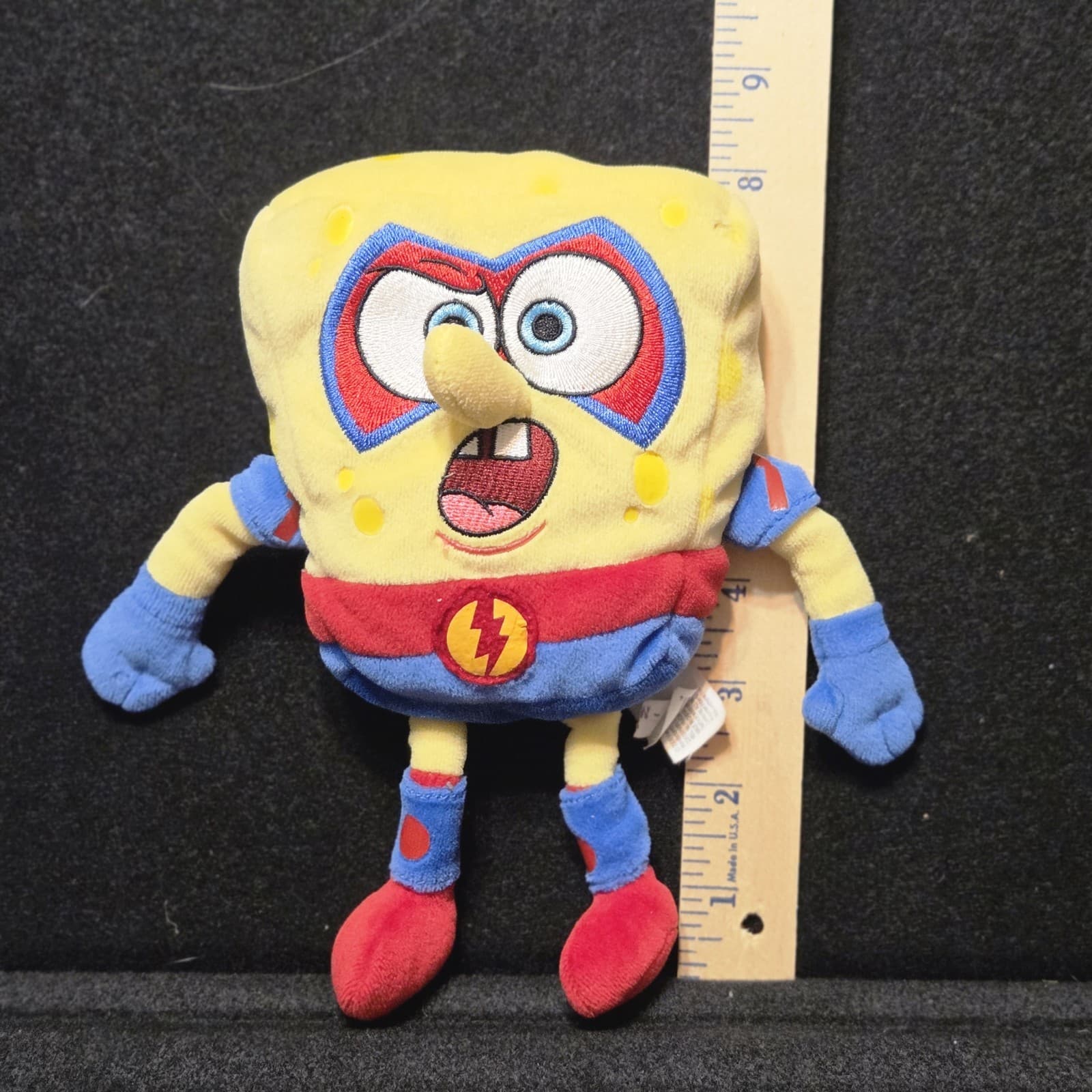 Spongebob Squarepants Superhero The Absorber Plush Toy 2008 Nickelodeon