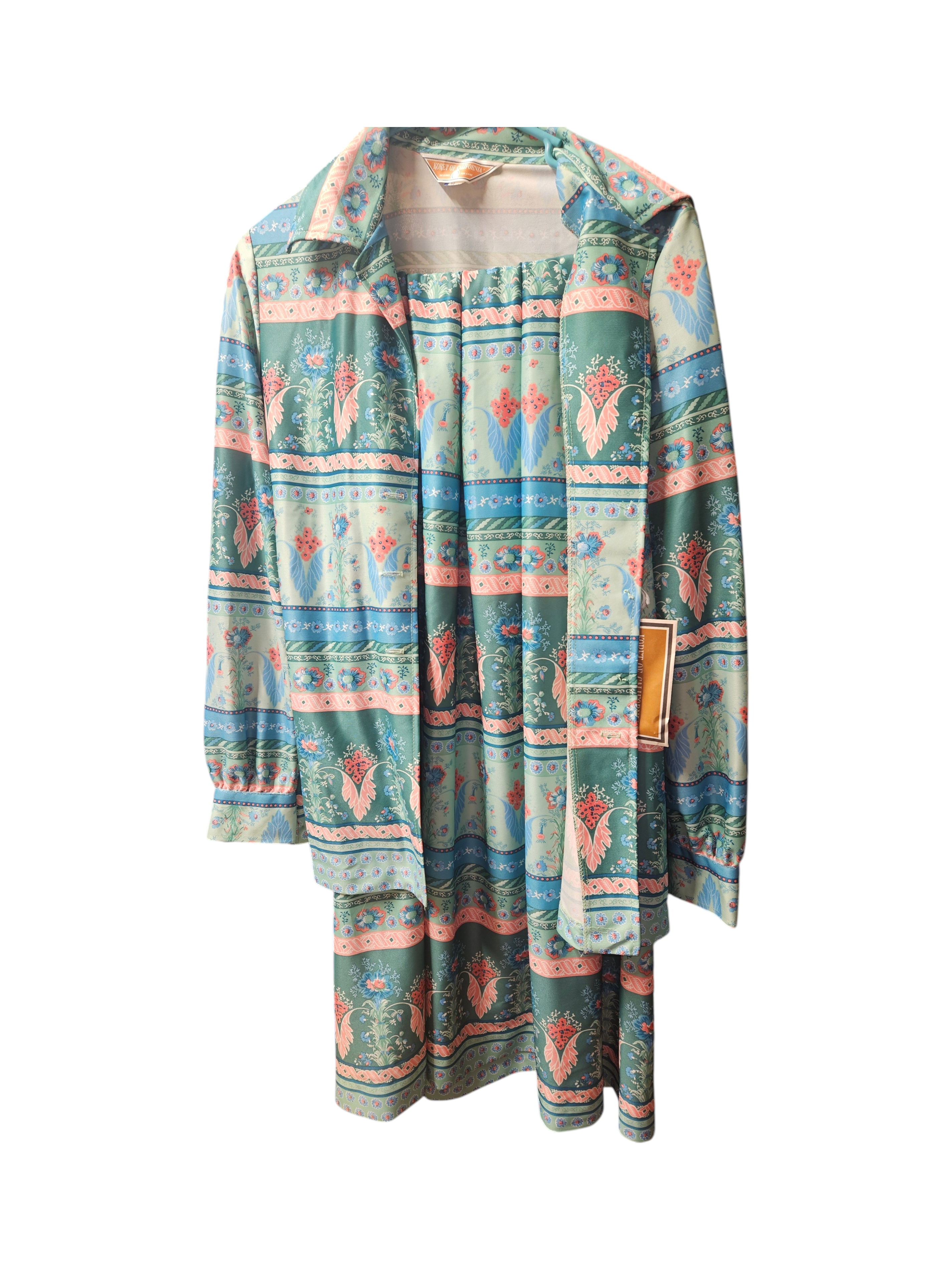 Koret of California blouse and skirt 2 piece