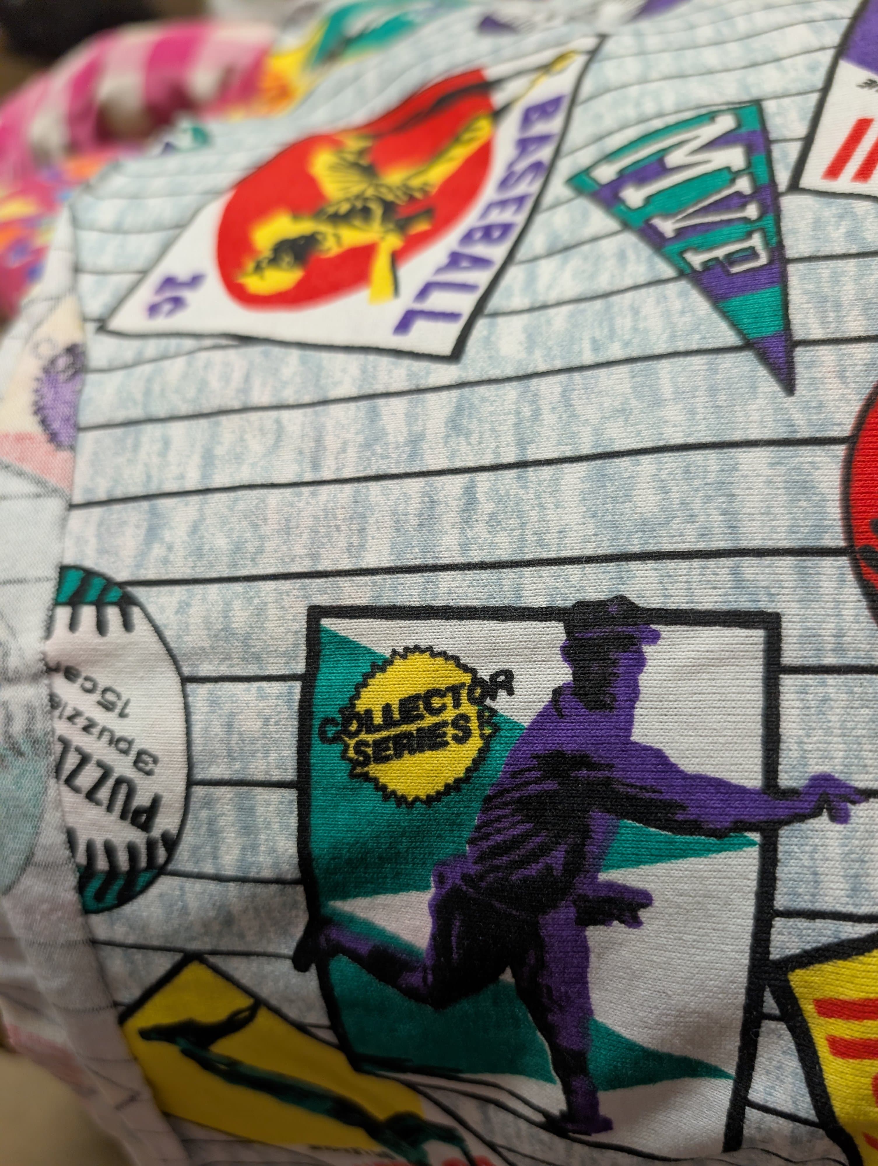 Baseball Themed T-shirts Fabric 2 Yards Collector Series