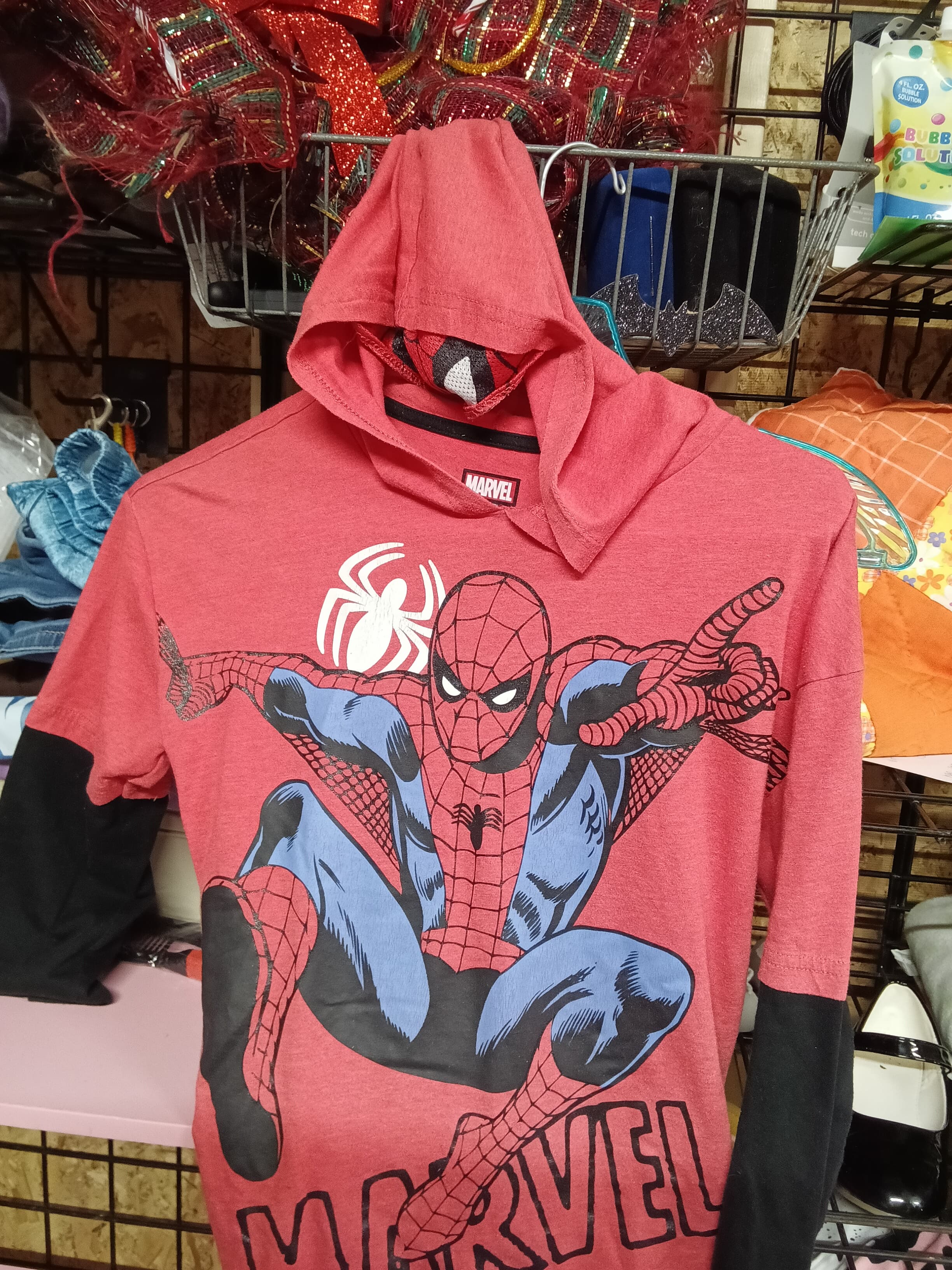 Marvel Spider-Man Hoodie Long Sleeve Shirt