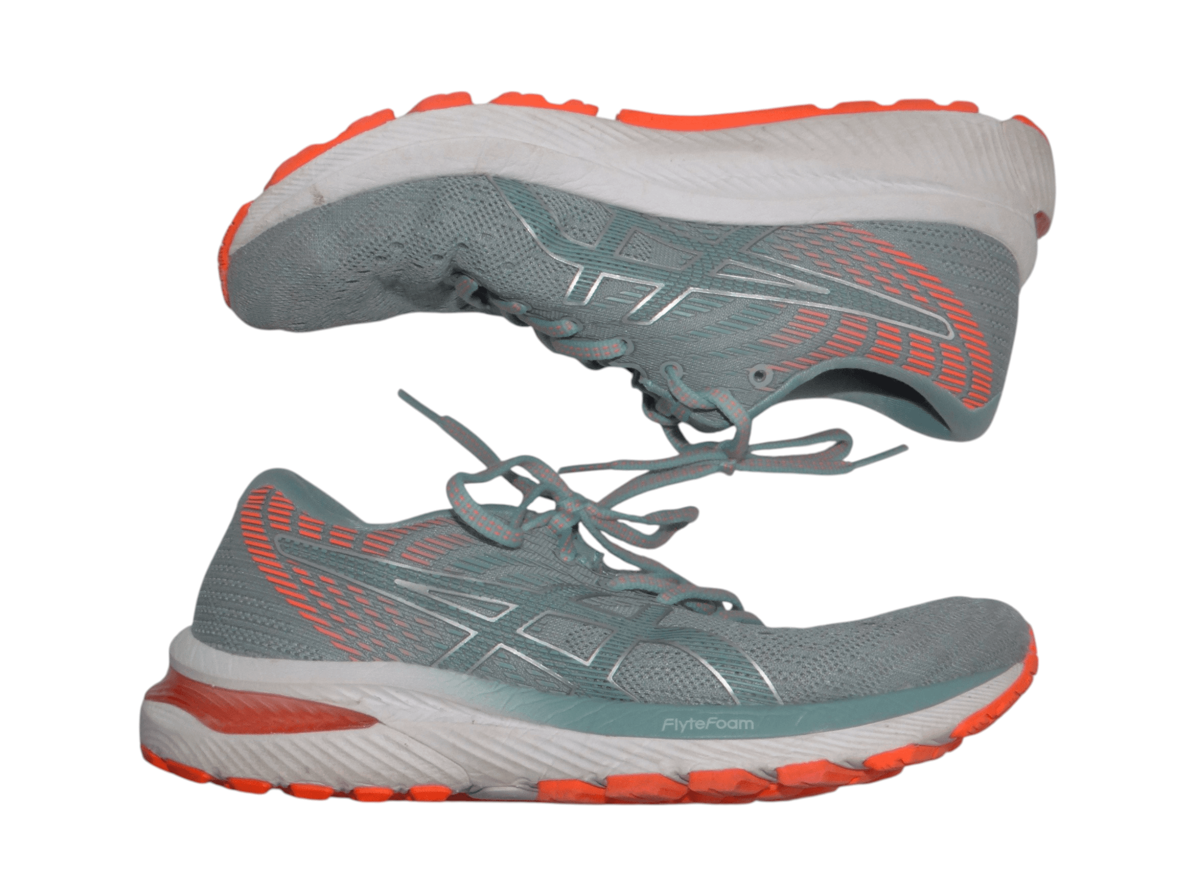 ASICS Gel-Cumulus 21 Womens 7.5 Running Shoes Grey Coral 1012A741 FlyteFoam
