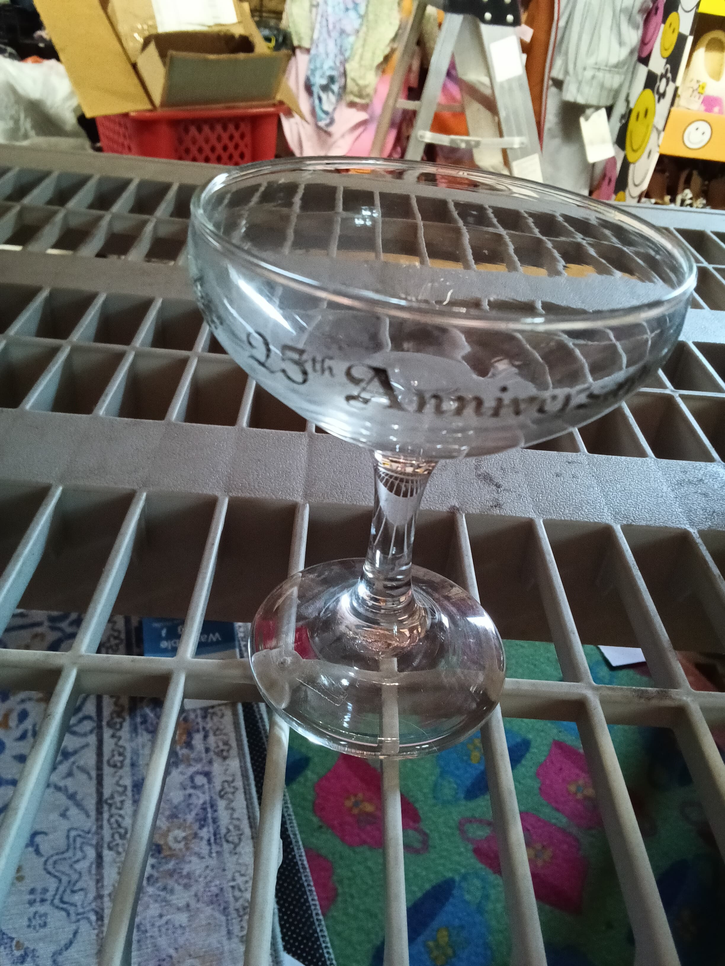 25th Anniversary Glass Coupe