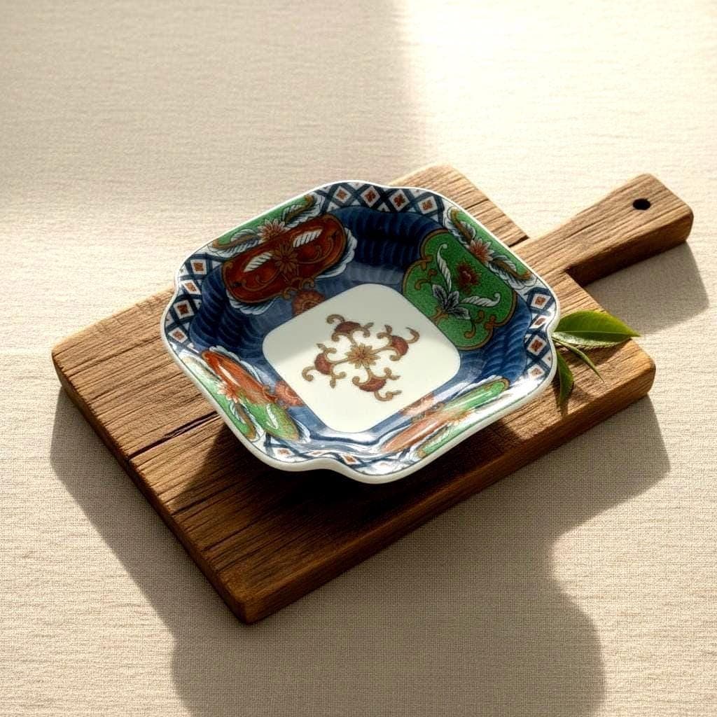 Vintage Takahashi Imari Style Porcelain Bowl, Hand Painted Japanese Dish
