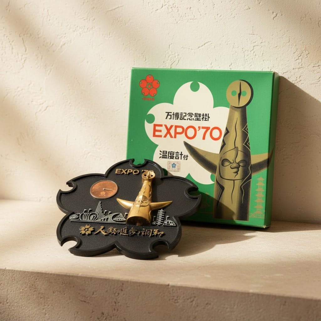 Vintage EXPO ’70 Tower of the Sun Thermometer | Taro Okamoto Osaka Memorabilia