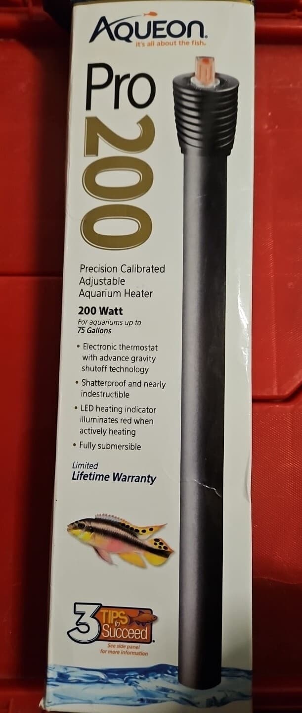 Aqueon Pro Heater 200 Watts Precision Calibrated Adjustable Aquarium Heater