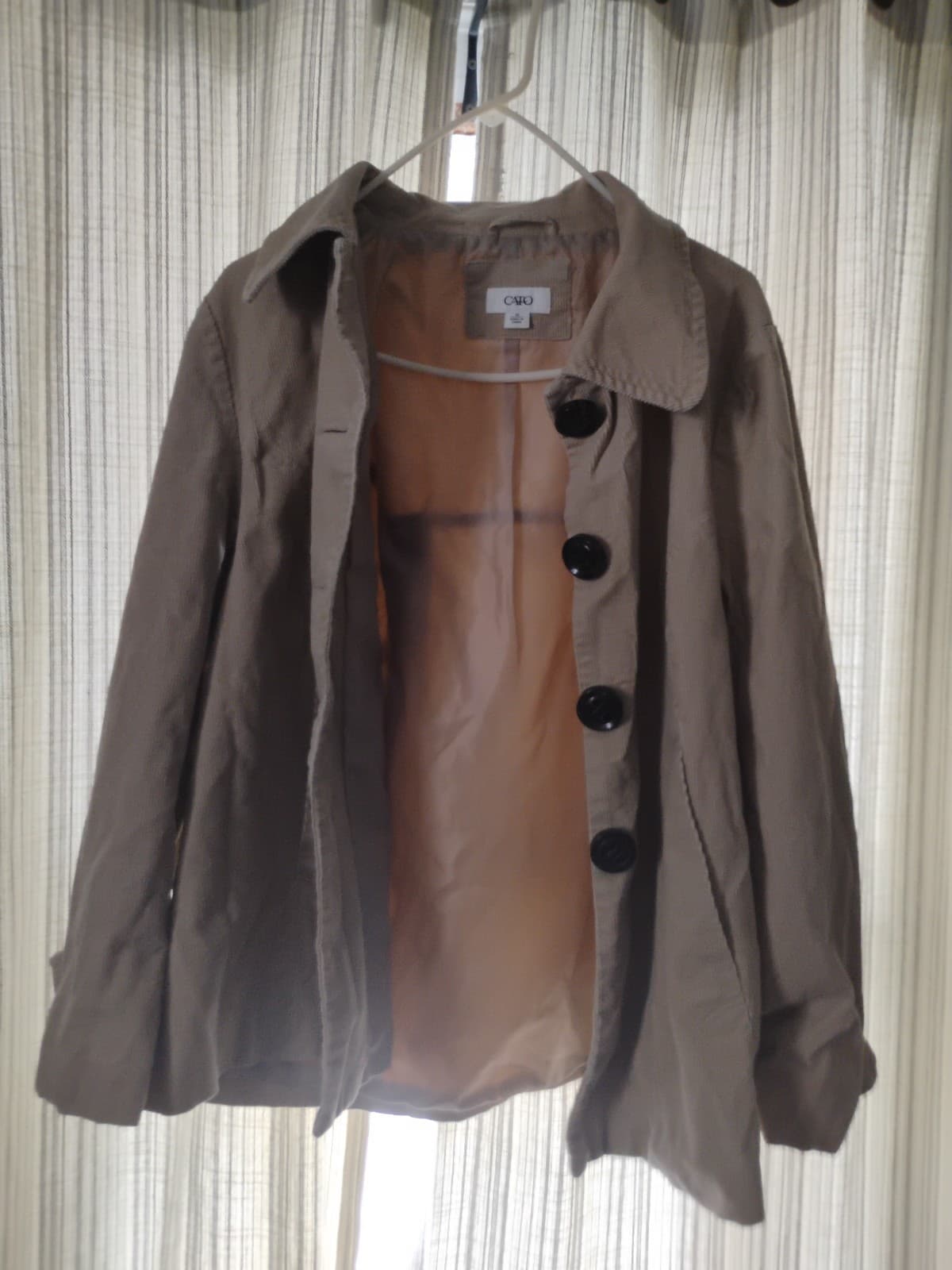 Cato Women's Coat Size M Beige