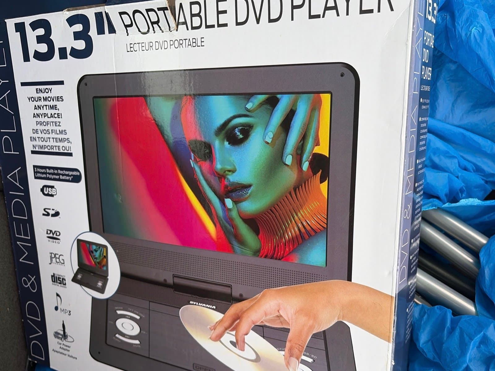 Sylvania 13.3 Portable DVD player