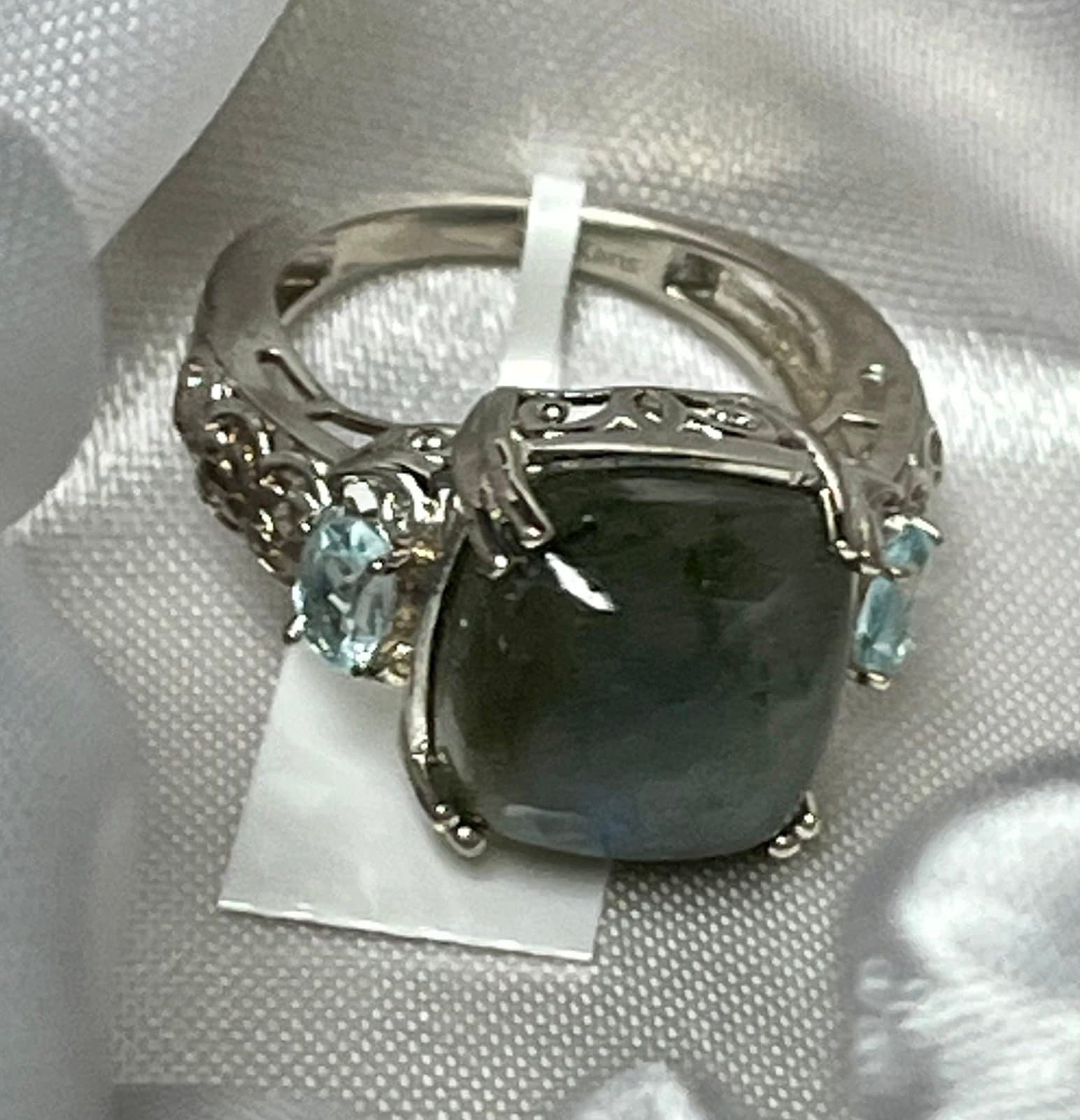 Labradorite, Topaz Ring size 7, NWT.