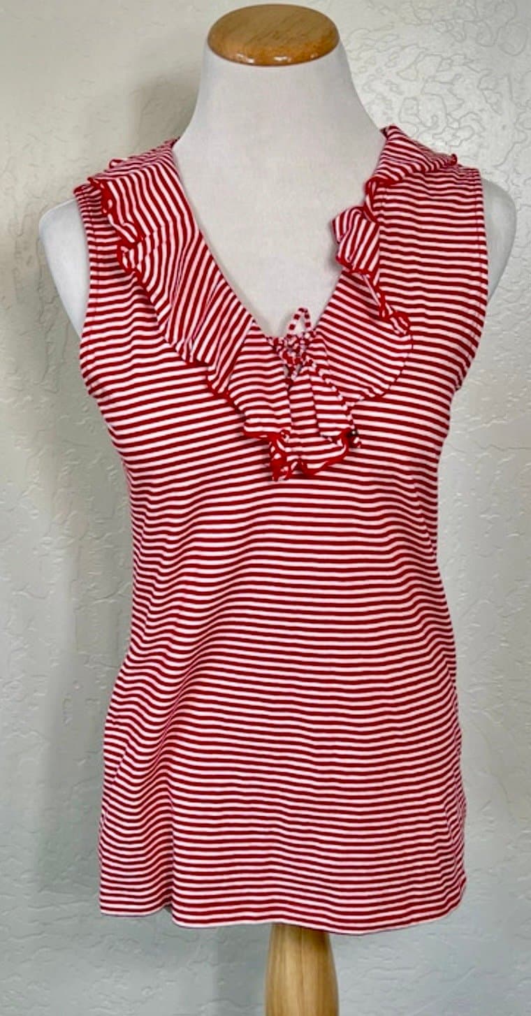 Chaps sleeveless Blouse, size M
