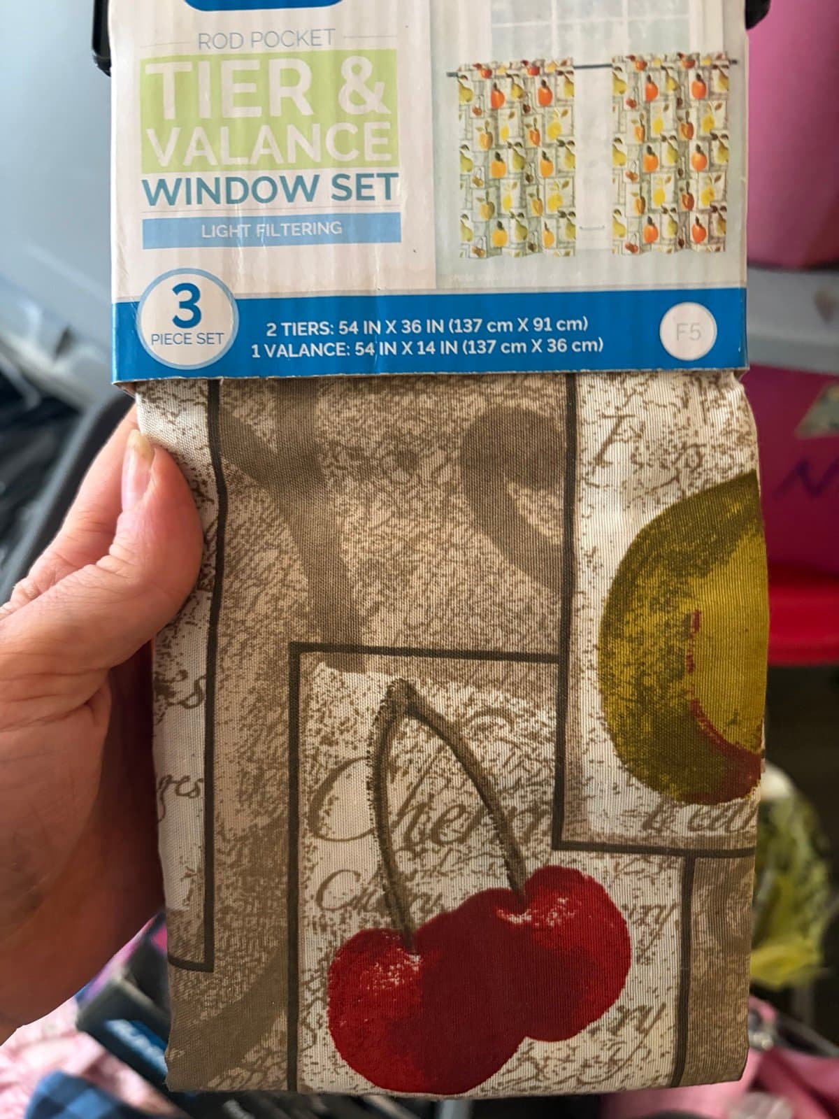 Kitchen Curtain 3 piece set