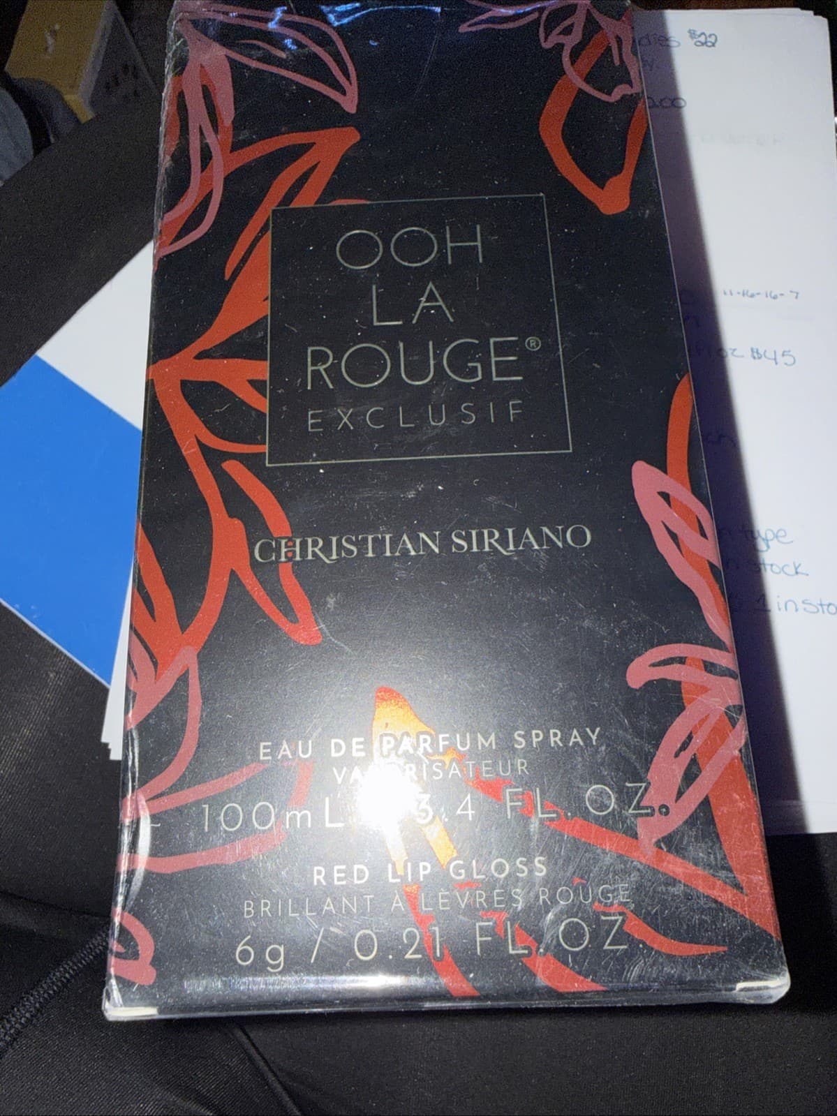 Ooh La Rouge Exclusif by Christian Siriano, 3.4oz EDP Spray women with Lip Gloss