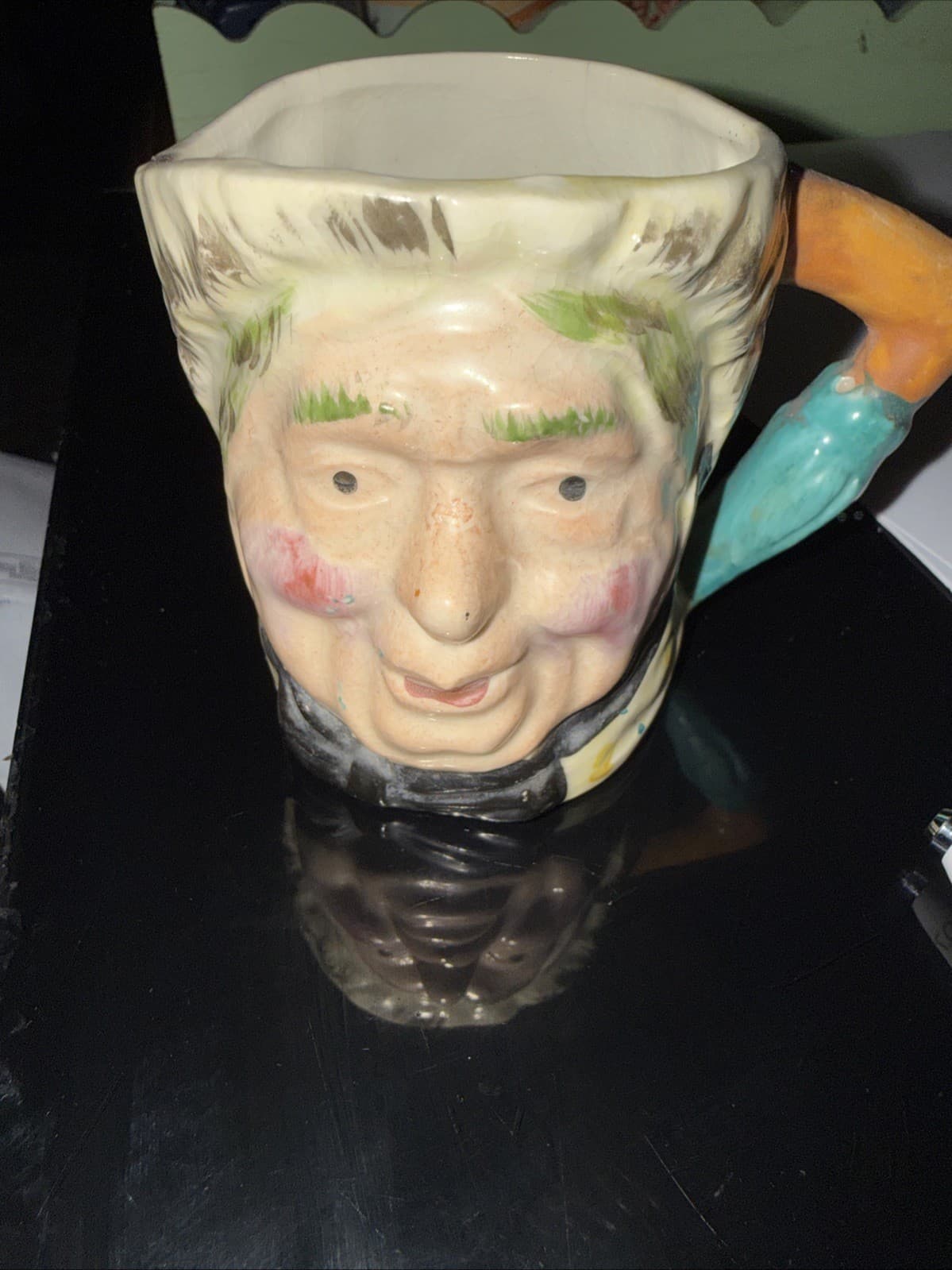 Vintage Lancaster Sandland Sarah Gamp Character Jug Hand Painted Made in England