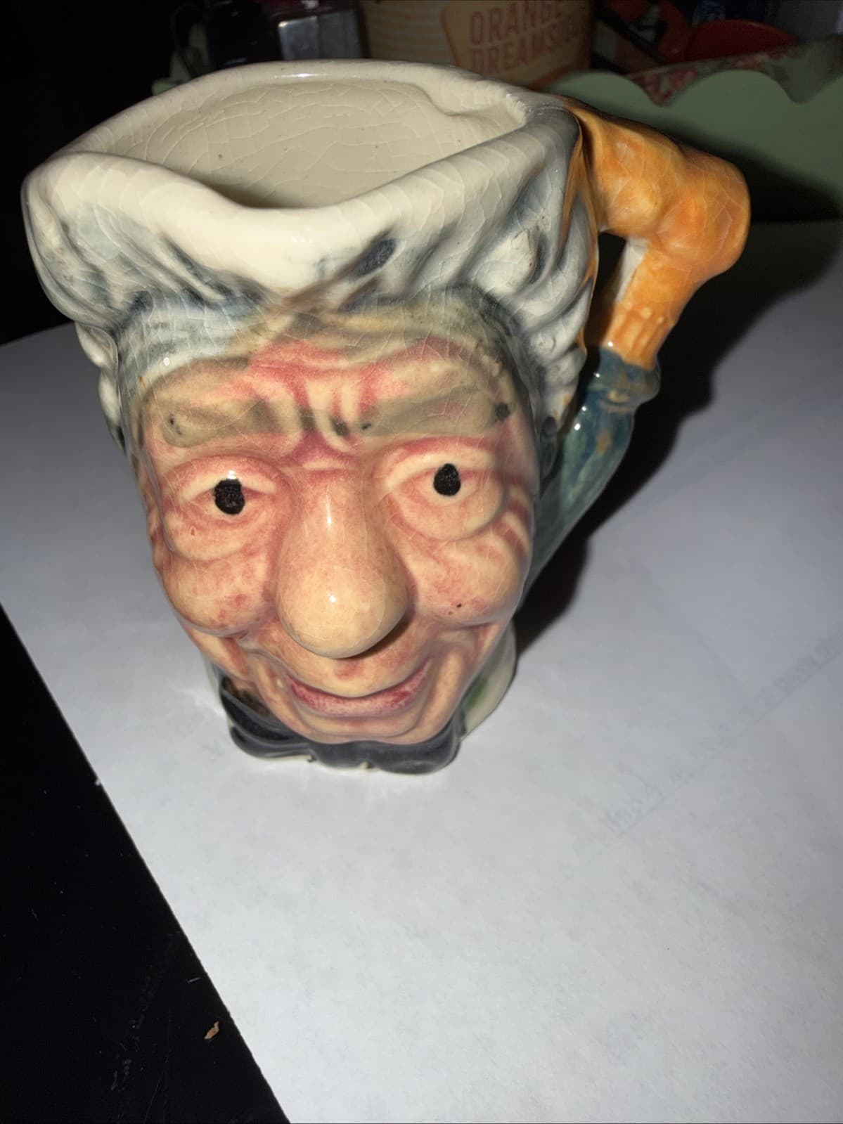 Royal Doulton Toby Jug Sairey Gamp Small Vintage Character Mugs 2 1/4"