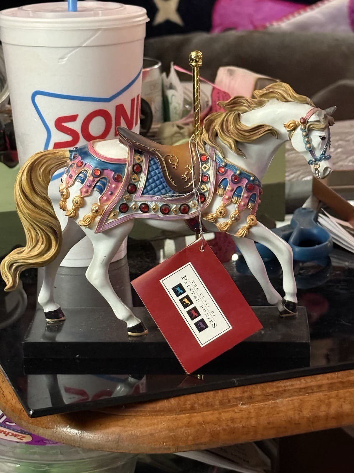 Trail Painted Ponies Retired Bedazzled Carousel 2007 Speight– Orig Box, VIDEO