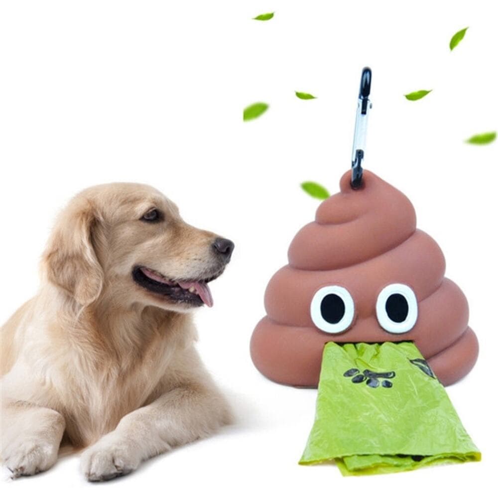 Pets Go Out Portable Soft Silicone Pet Toilet Bag Storage Box