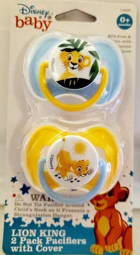 Disney Baby Lion King 2-pack Pacifiers W/cover in Box