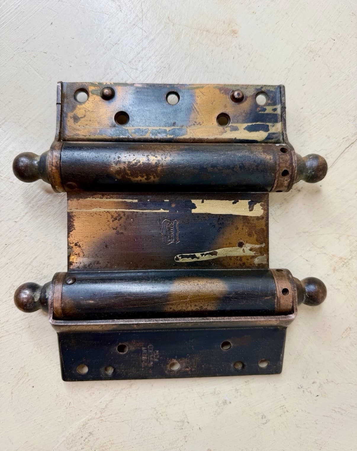 Vintage Bommer 5” Double Acting Spring Hinge | Industrial Saloon Door Hardware