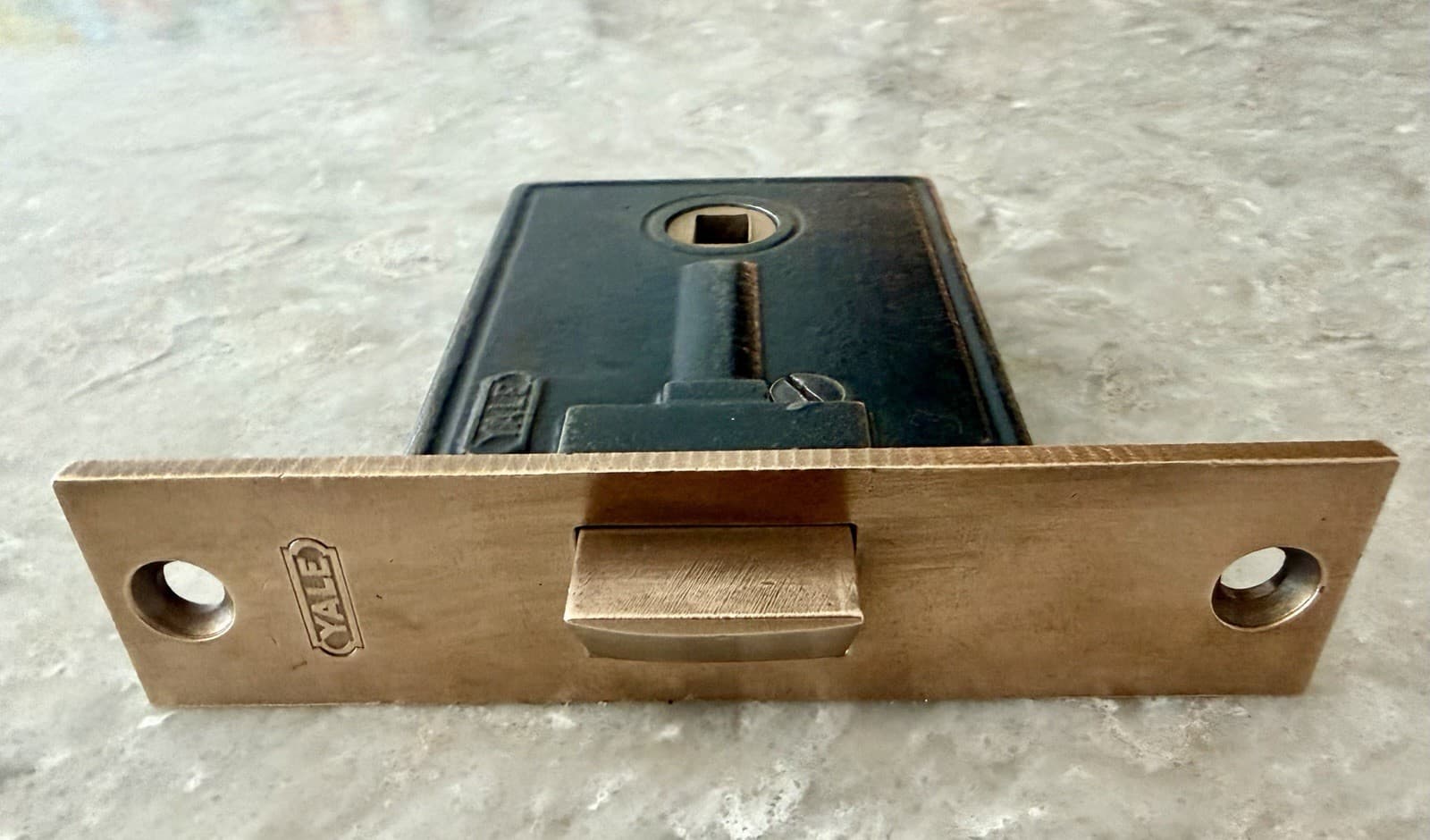 Vintage Yale Brass Passage Mortise Lock Antique Door Hardware