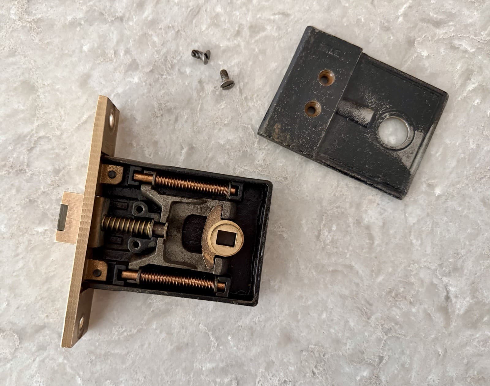 Vintage Yale Brass Passage Mortise Lock Antique Door Hardware