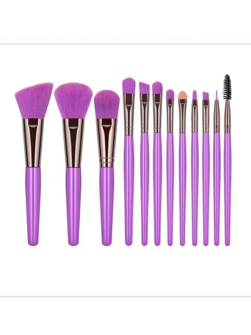 Ellie Anna 12 Piece Makeup Brush Set Smooth Scene Purple Gift Packaged