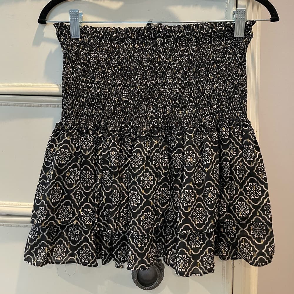 Zara printed mini skirt