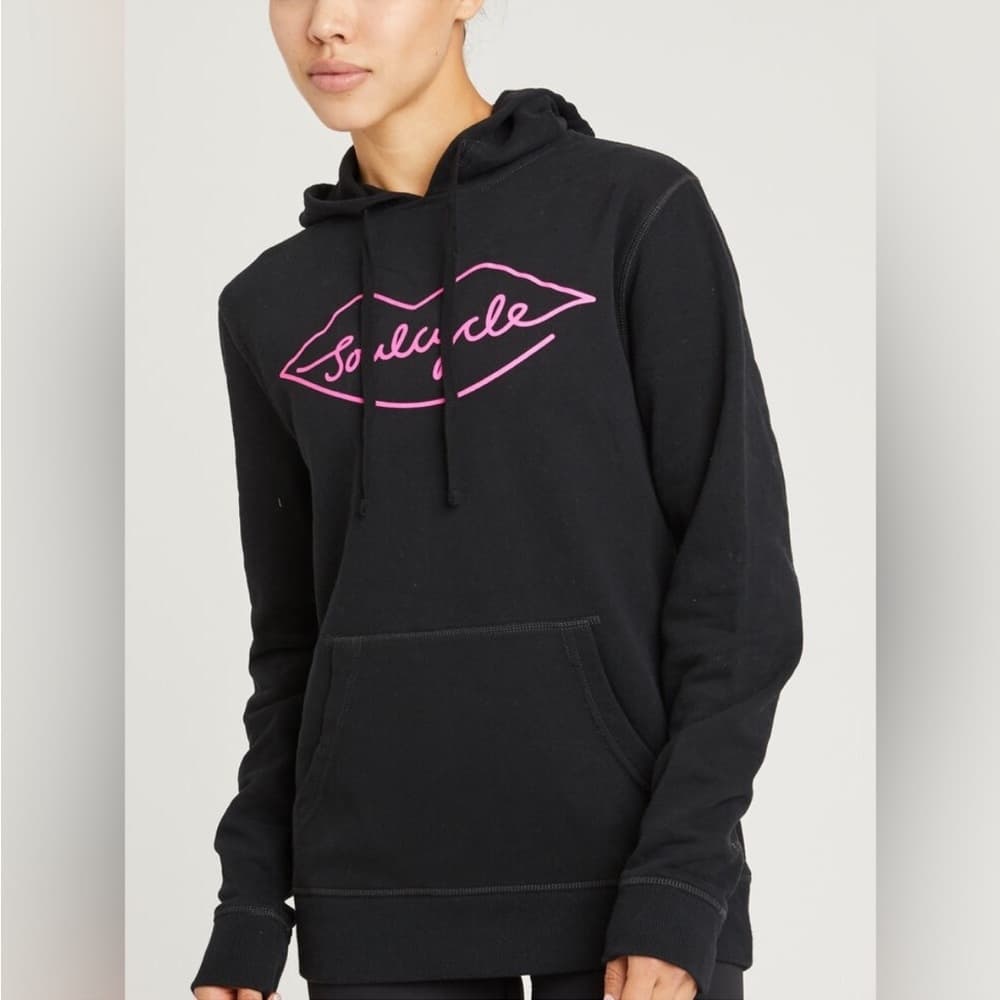 SOUL BY SOULCYCLE Lips Hoodie, Size Small