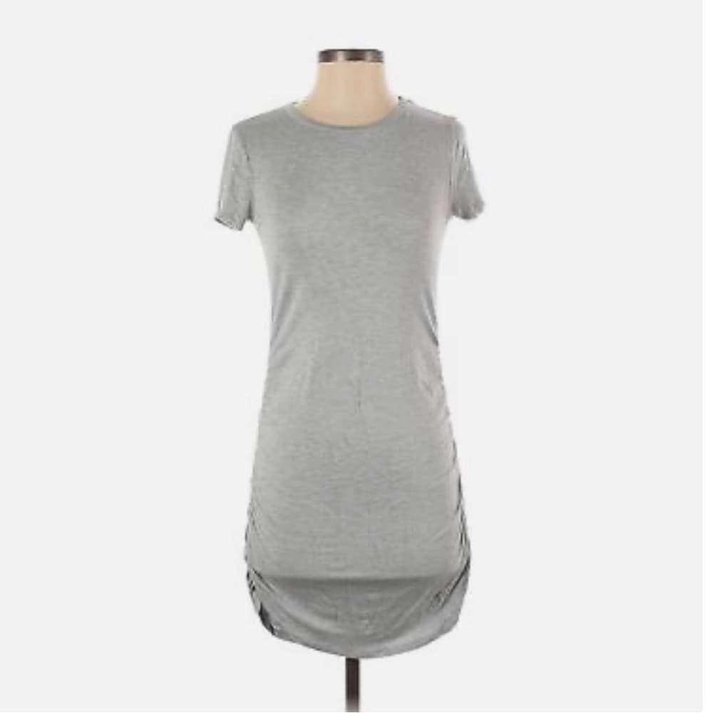 Antistar Gray Ruched Side Dress