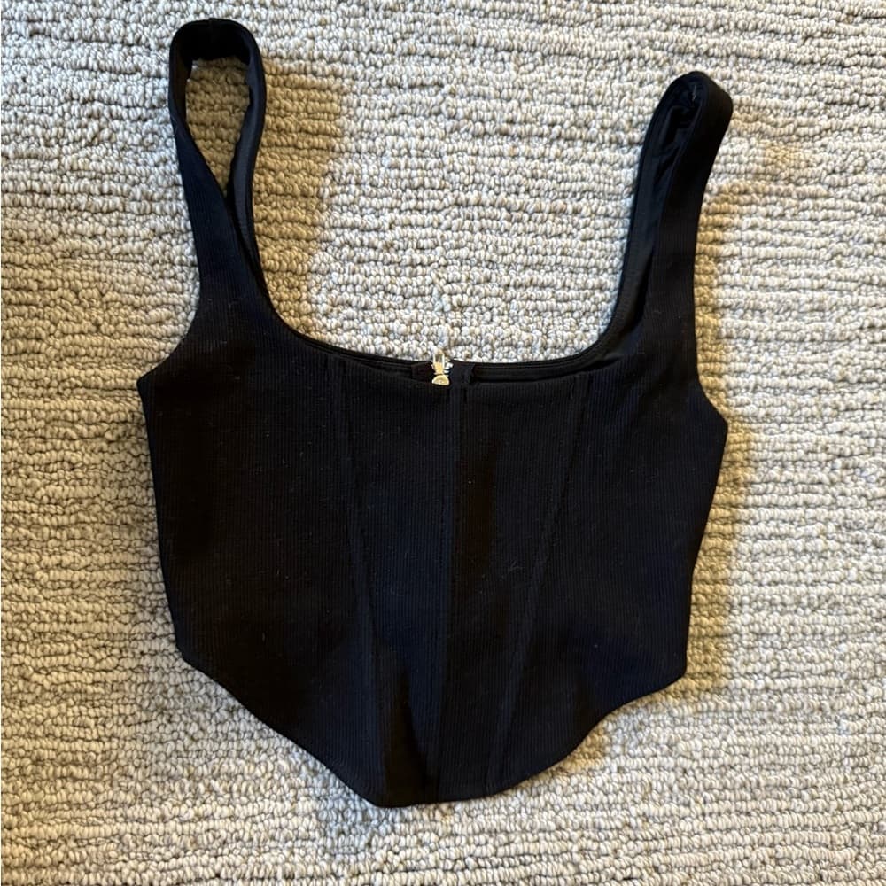 Princess Polly Black Bustier Bodysuit Sleeveless