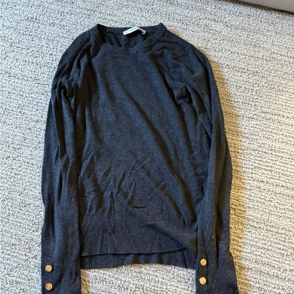 Zara Dark Gray Knit Top