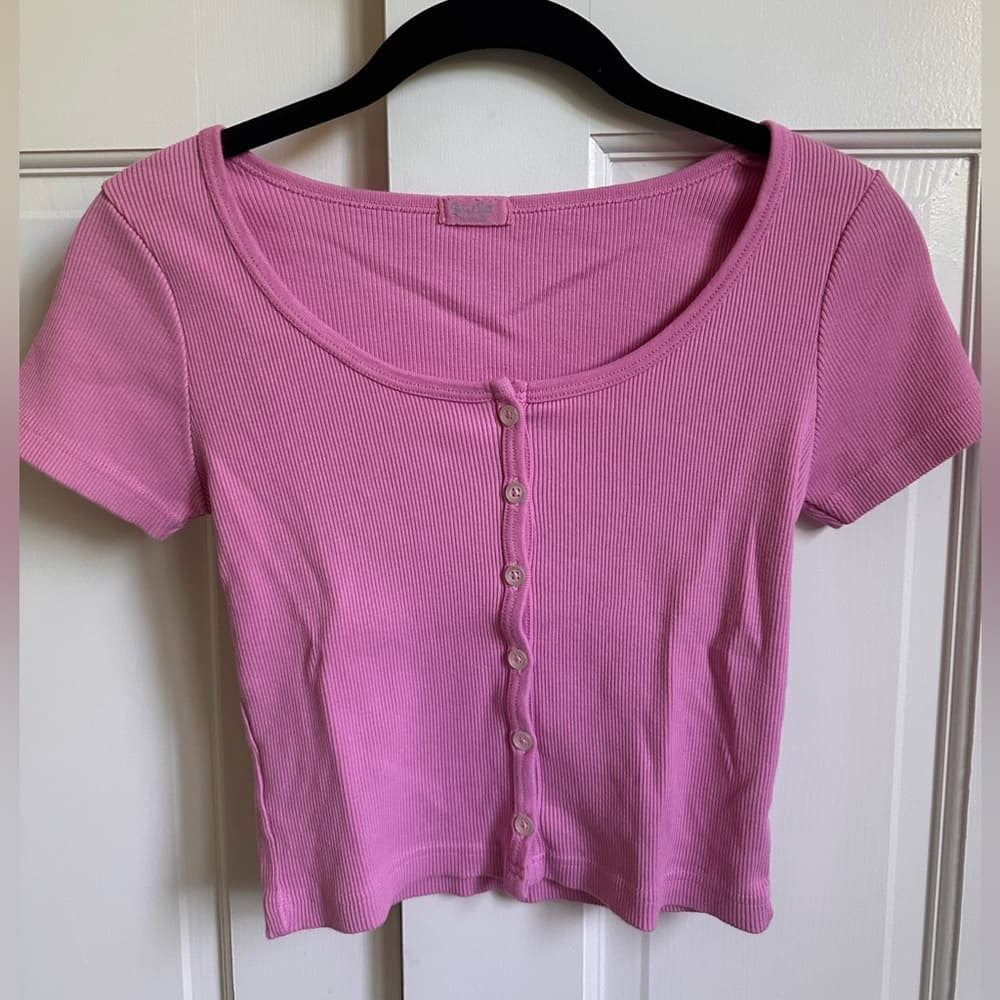 Brandy Melville Bubblegum Pink Zelly Top